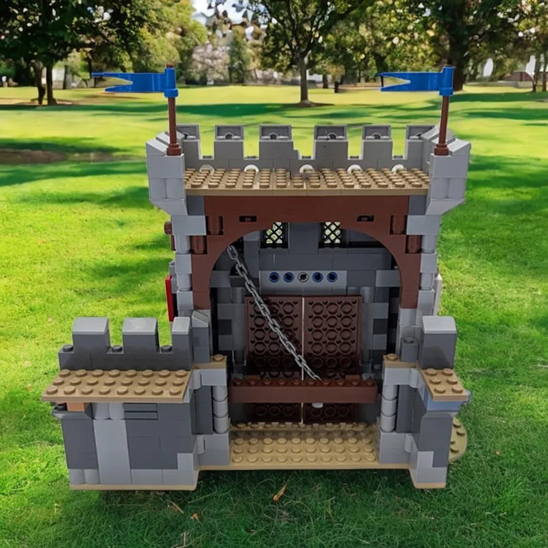 

948 шт. Moc средневековый замок дополнения военная оборона модель здания DIY образовательная модель строительные блоки историческая сцена игрушка