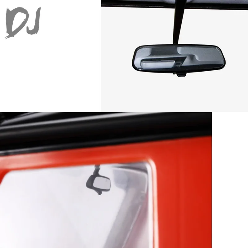 Espejo retrovisor simulado, decoración de espejo de marcha atrás para coche trepador de control remoto Traxxas TRX-4 Defender 1/10 KM2 D90 D110 Ford Car