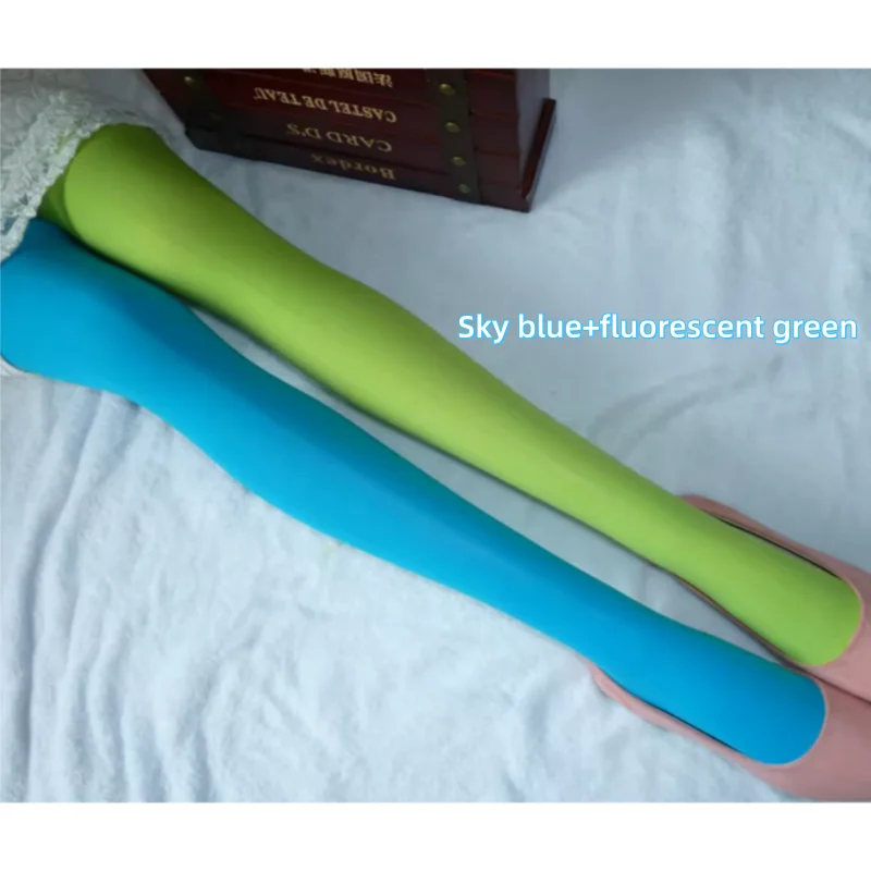 Candy Color Stretch Tights For Women Soft Skinny Dance Pantyhose Multi Tone Fashion Trouser Pants Colorful Daily Wear Stockings