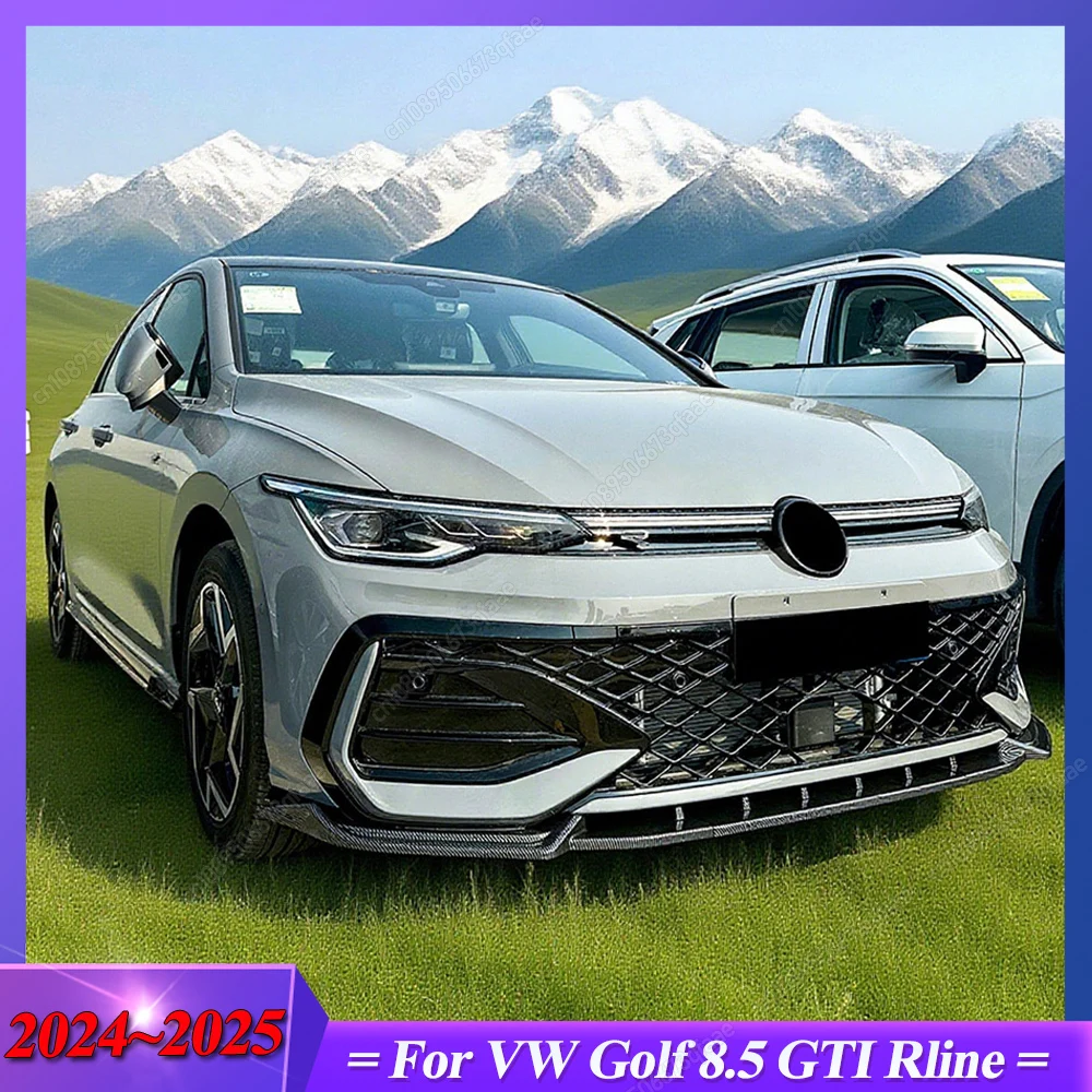 

Для VW Golf 8.5 MK8.5 GTI Rline 2024-2025+ Автомобильный передний бампер, разделитель губ, диффузор, комплект кузова, автоспойлер, аксессуары для бампера