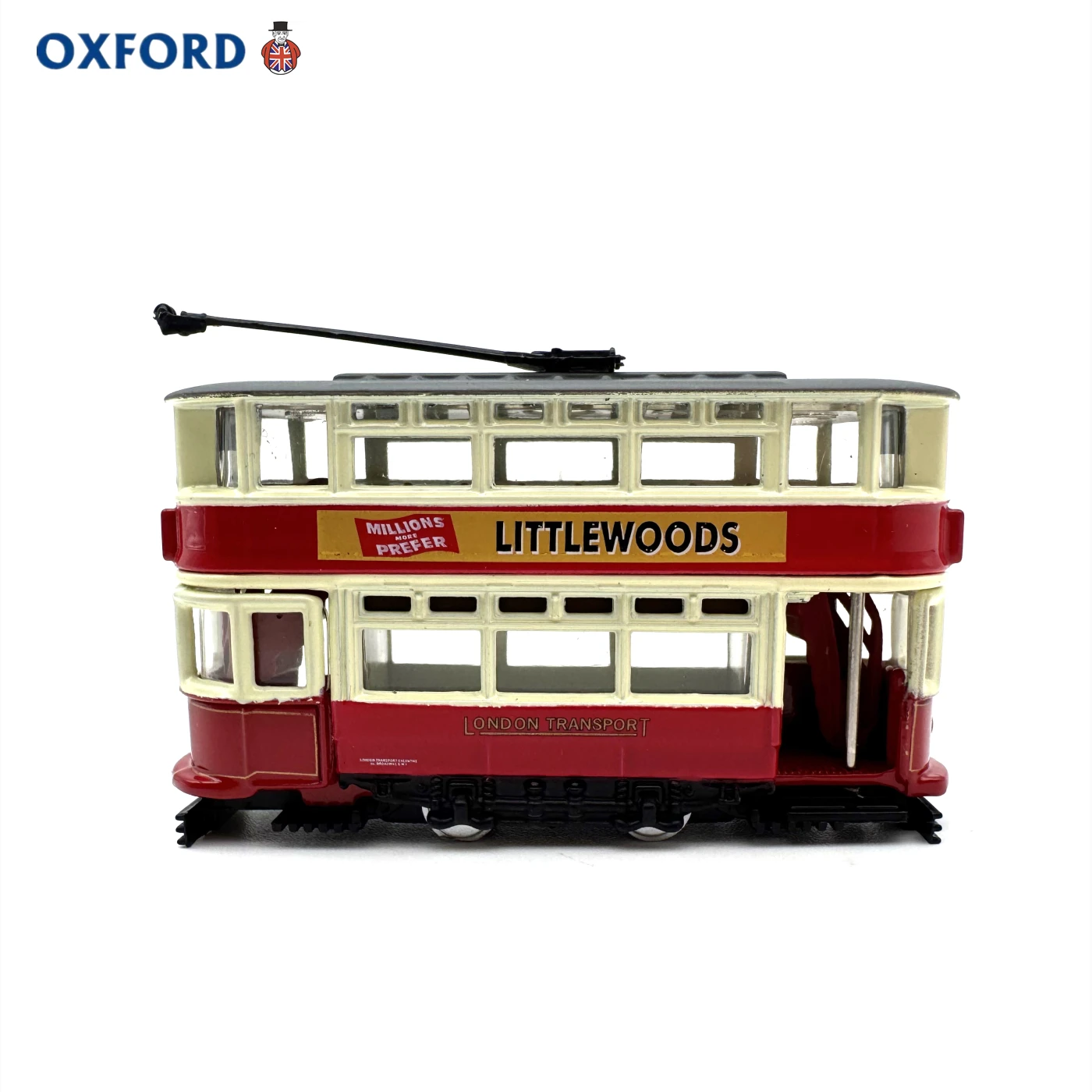 OXFORD London Tram Car Model Alloy Simulation Collection Ornament 1 To 148N Ratio Scarce Model