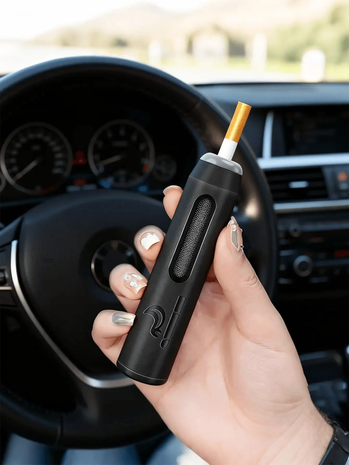 

Портативная автомобильная пепельница - ветрозащитный держатель для пепельницы, герметичная конструкция, сохраняет чистоту и порядок в автомобиле