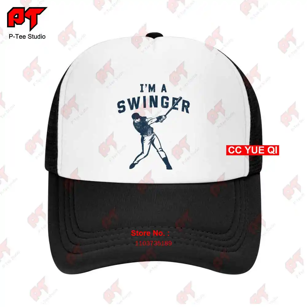 Im A Swinger Funny Baseball Graphic Baseball Caps Truck Cap 7ZGC