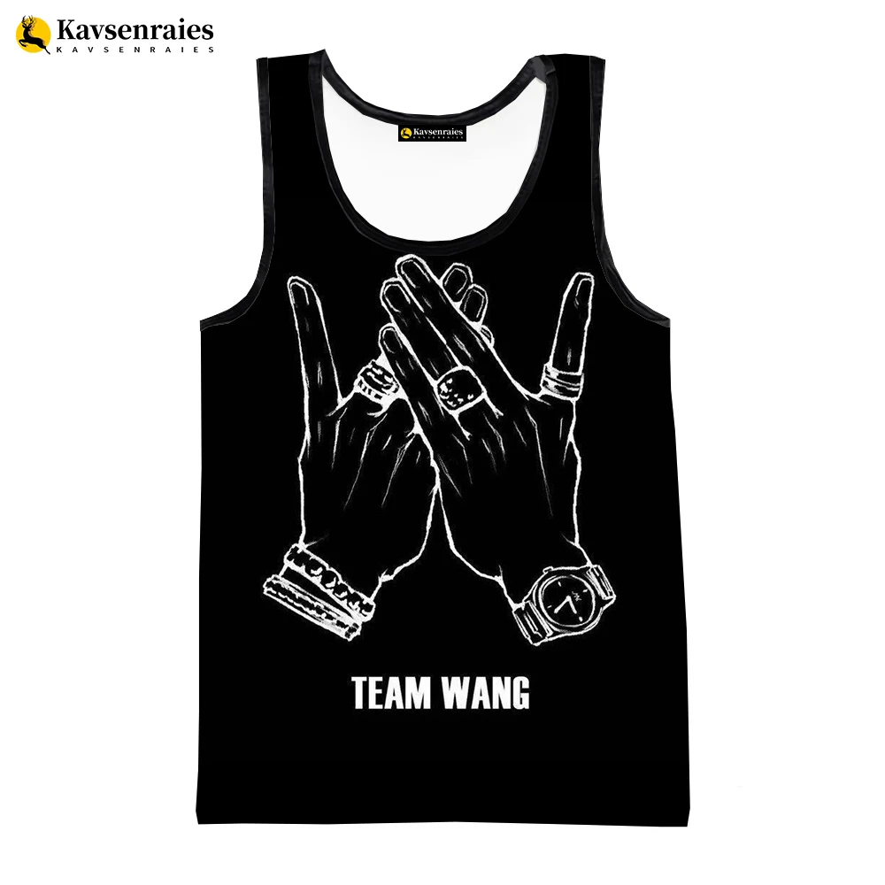 Jackson Wang 3D Print Tank Tops Unisex Round Neck Casual Kpop Sleeveless Shirts Men Women 2023 New Fashion Oversized Tank Top