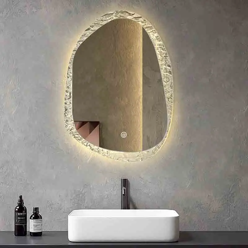 Led make-upspiegel minimalistische douche hangende badkamer Scandinavische decoratieve spiegels frame slaapkamer Dekoracyjne Lustra kamerdecoratie