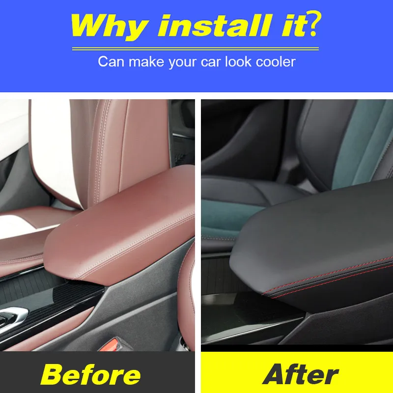 غطاء صندوق مسند الذراع المركزي للسيارة واقي من الجلد الصناعي لجيلي مونجارو KX11 مانجارو 2023 2024 ملحقات التعديل الداخلي