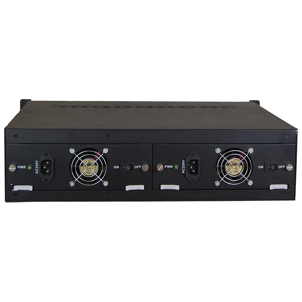 Fctel 17 Slots 2U Rack Mount Chassis Optical Fiber Media Converter With SNMP Management