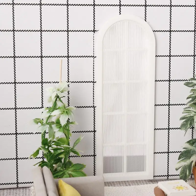 

1/12 Dollhouse Simulation Windows Frame Model Dollhouse Living Scene Furniture Decoration Micro Scene Construction Props