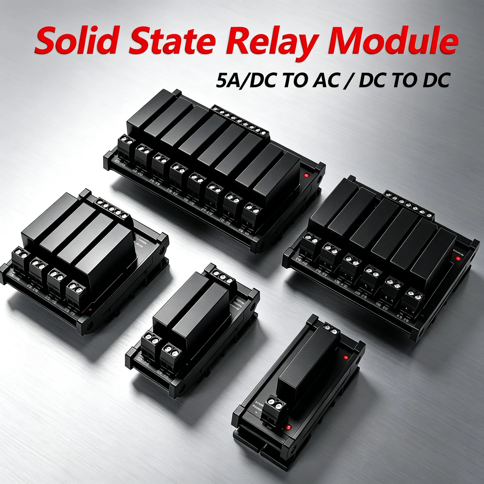 FCGK 1 2 4 6 8 Channel Solid State Relay Module PNP OR NPN Board 5V 12V 24V 32VDC PCB DC TO AC SSR Module DC TO DC