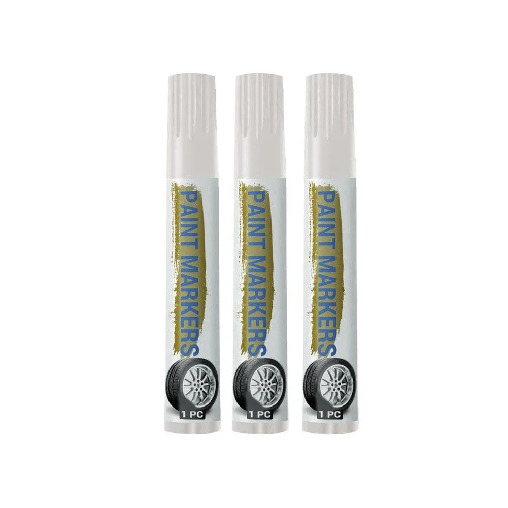 Car Paint Pen For Tire Tread Marking On For Auto Rubber Wheels And Tyres Oil-Based Permanent Ink For For Automotive Maintenance