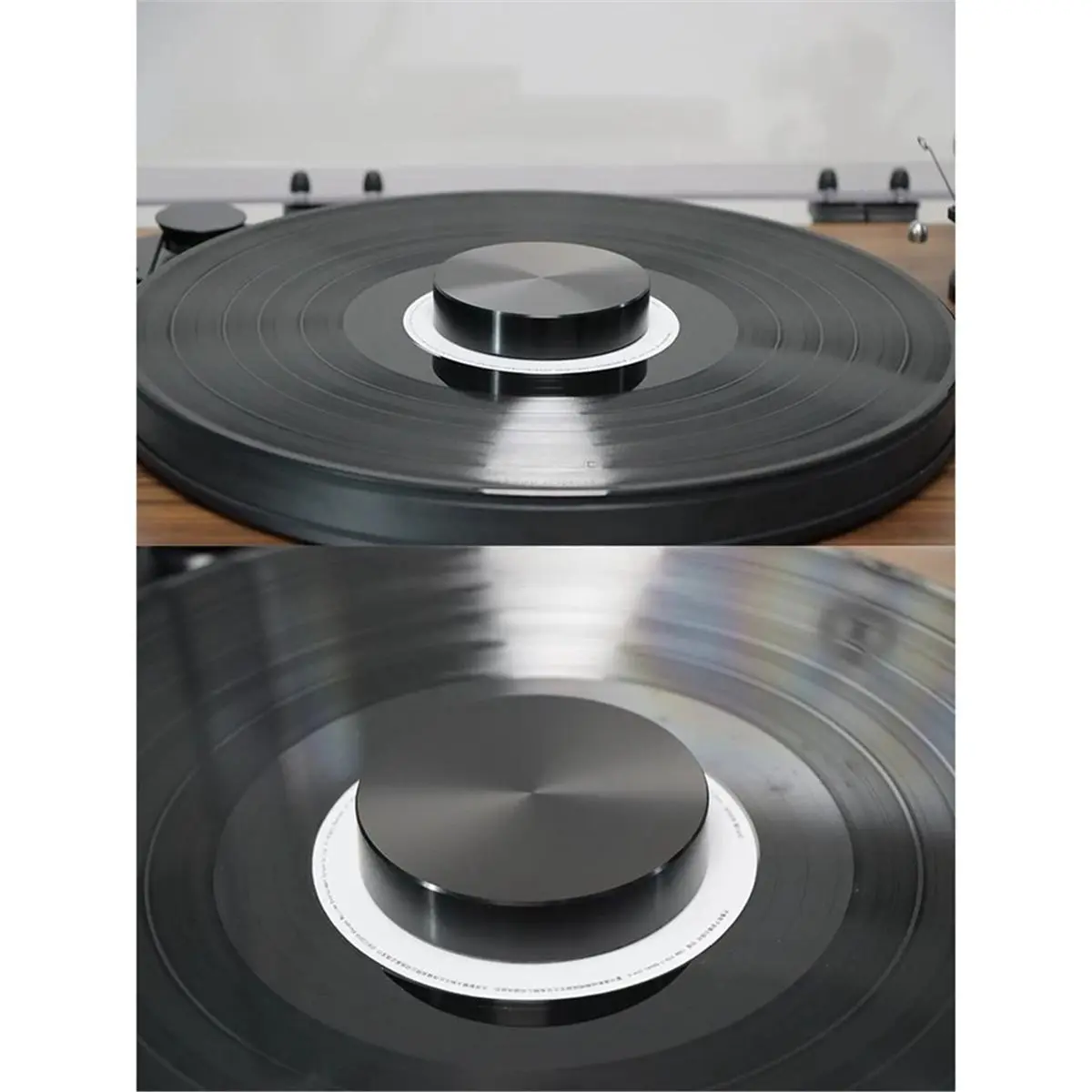 Record Weight Turntable Disc Stabiliz, Turntable Weight Stabilizer, Vinyl Record Accessories for Improved Sound Black