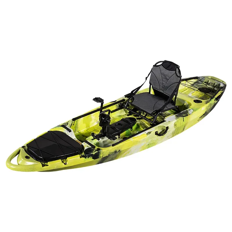 pedal kayak fishing 10ft canoe sea 1 personsit on top kayak water sports plastic Roto-molded rowing boats kayak