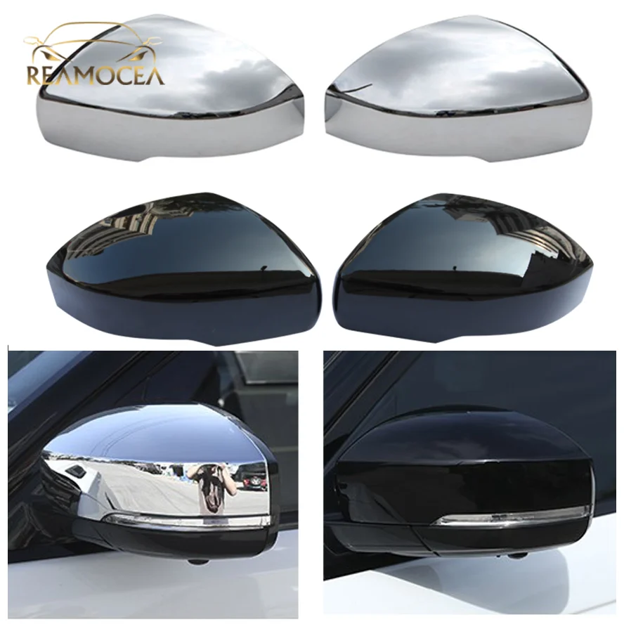 Reamocea 2Pcs Car Side Wing Door Rear View Mirror Back Cover For LAND ROVER Discovery 4/LR4 LR5 Freelander 2 Range Rover Sport