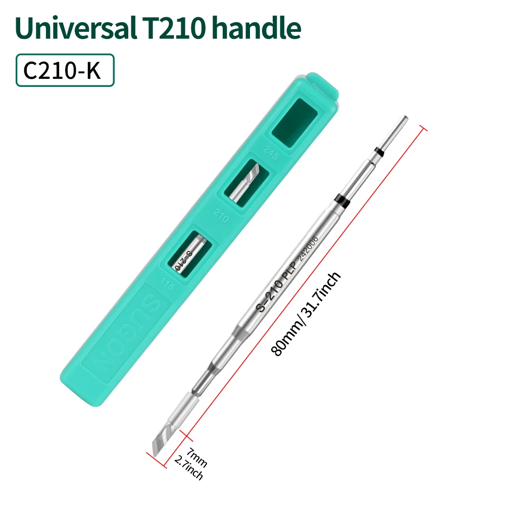 SUGON C210 Series Soldering Iron Tips S210 Heating Core Compatible Original JBC soldering station T210 Handle