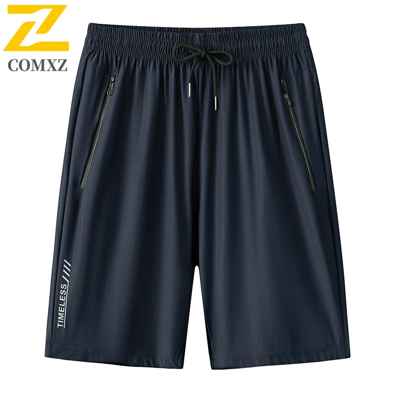 Summer New Men's Ice Silk Shorts Fashionable and Breathable Drawstring Shorts Outdoor Sports Large Size Basketball Shorts 6XL