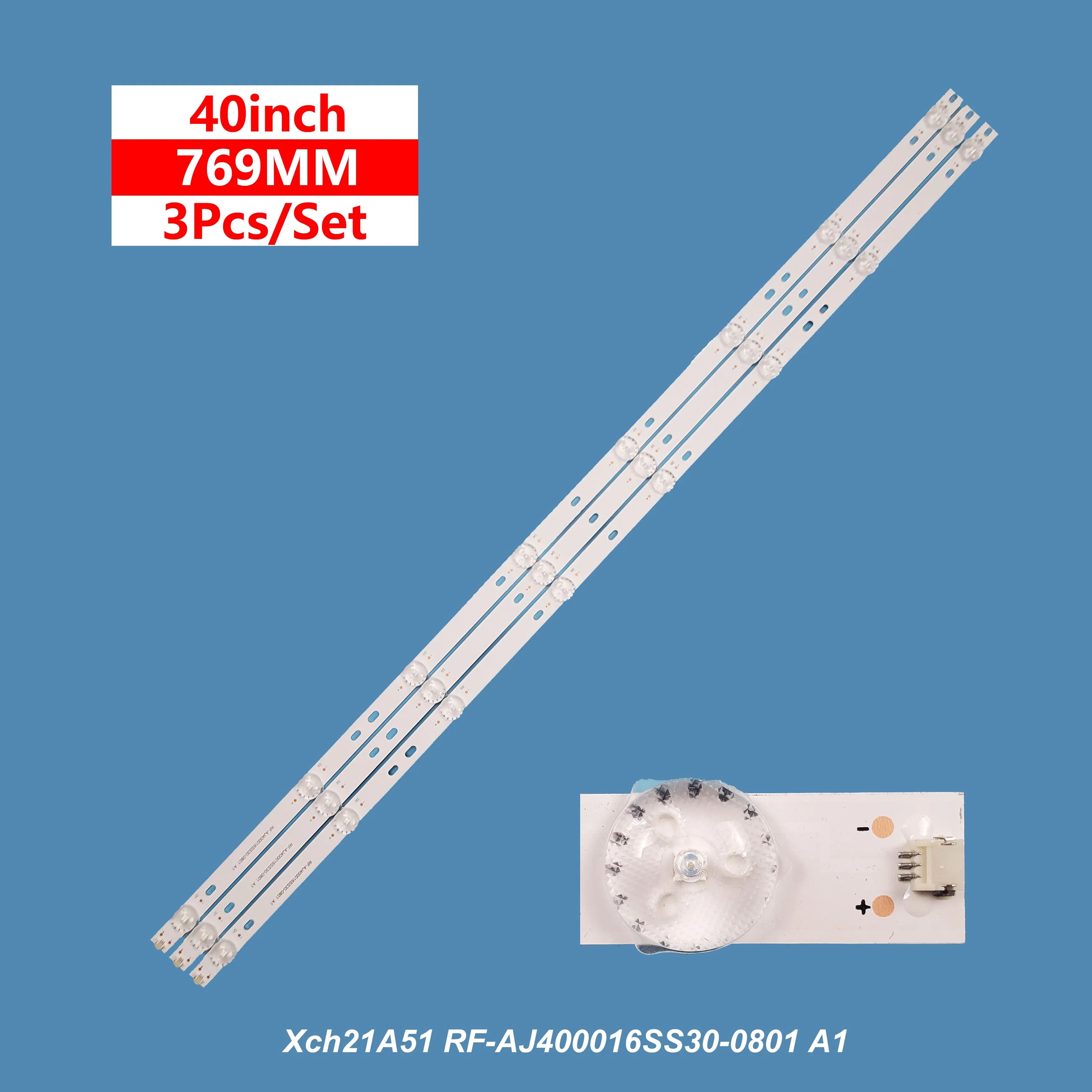 ledストリップライト40インチtv用rf-aj400016ss30-0801-a1-40bj5ea-8led-3ピース-セットaj400016ss30