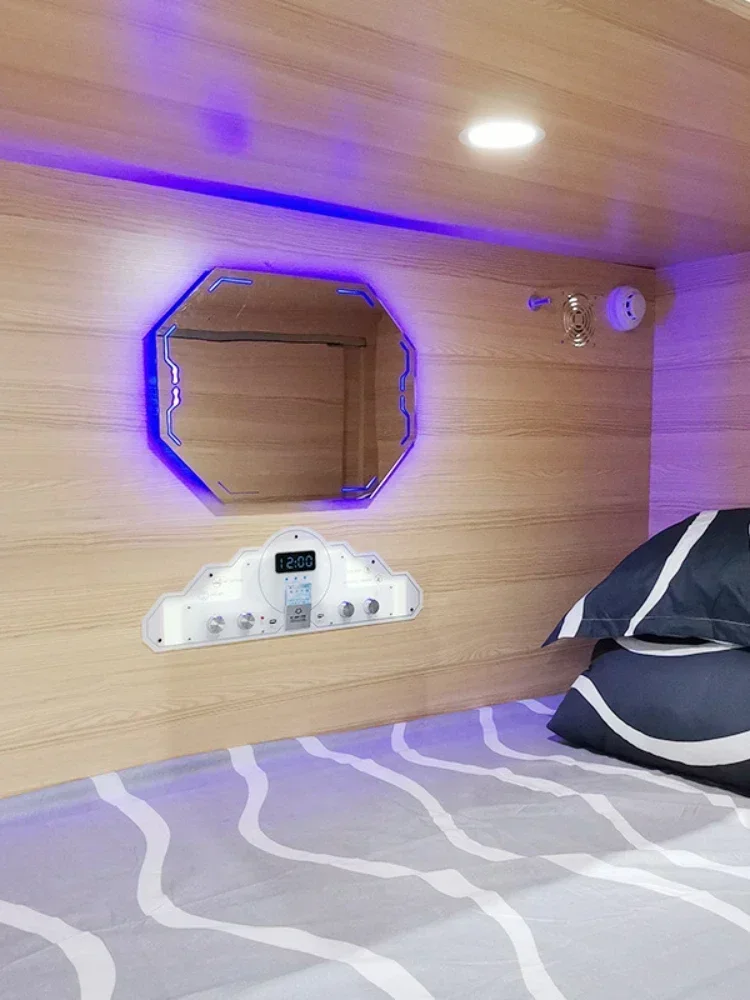 Space Capsule Bed Bunk Bed Hotel Shuihui Qinglv Dormitory Sleeping Equipment Capsule Hotel Wooden Bed Rest Cabin