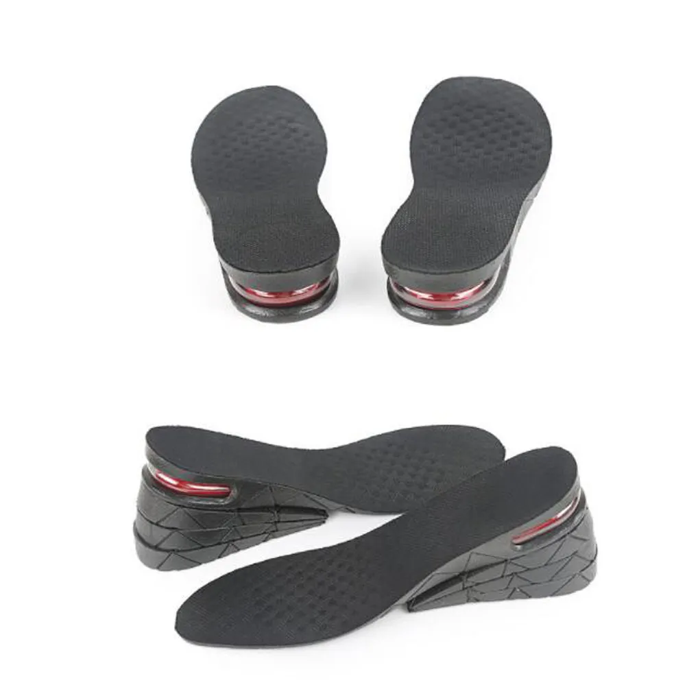 1Pair Height Increasing Insoles Premium PVC Tpu Cloth Shoe Lifts for Men Women Comfortable Non Slip Cushioned Insoles Breathable