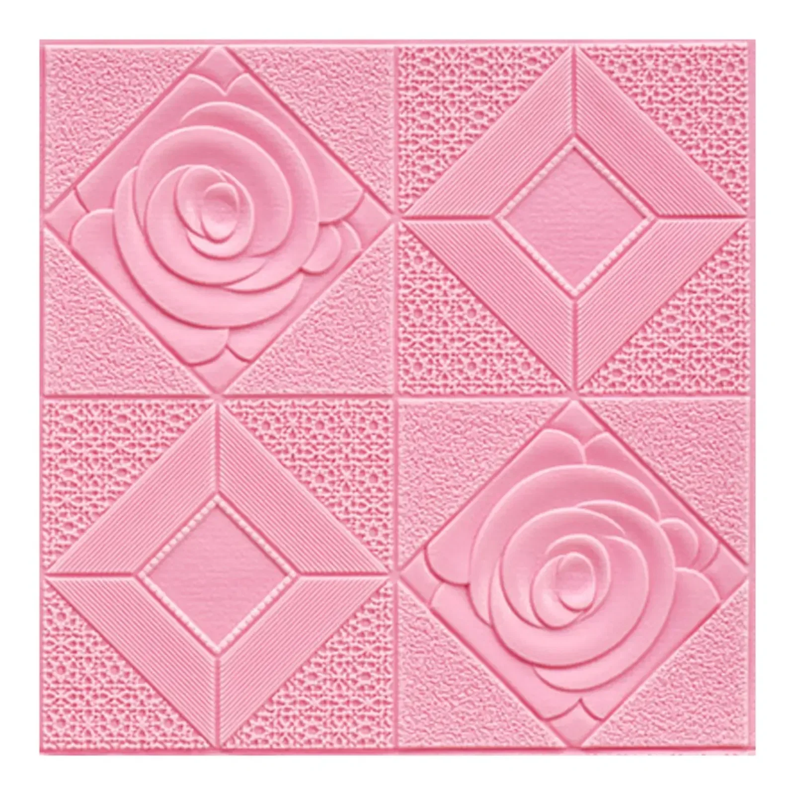 1Pc 3D Self-adhesive Tile Stone Brick Wall Sticker Soft Foam Panels Home Decor Rose Series Home Decoration Stickers Wall-papers