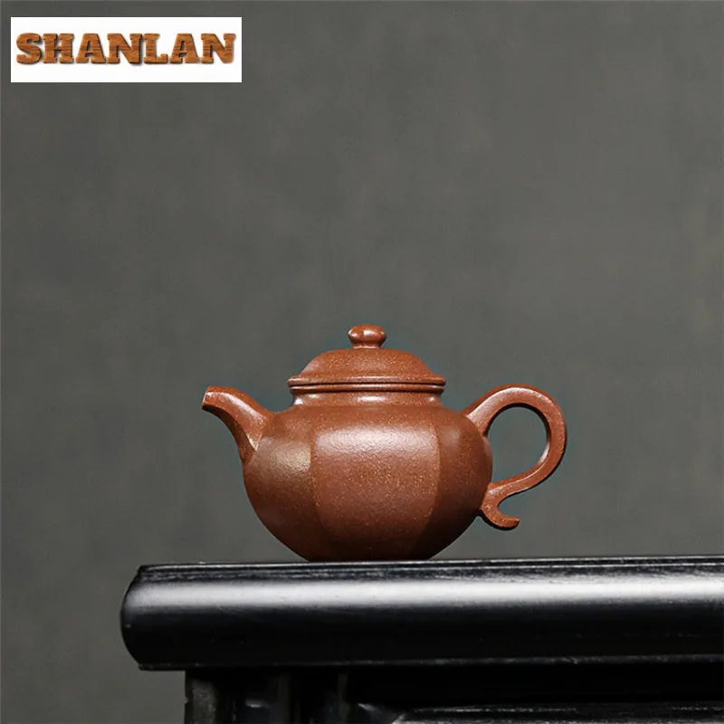 

200ml High-end Yixing Purple Clay Teapot Handmade Pot Raw Ore Downhill Mud Kettle With Infuser Chinese Zisha Tea Set Accessories