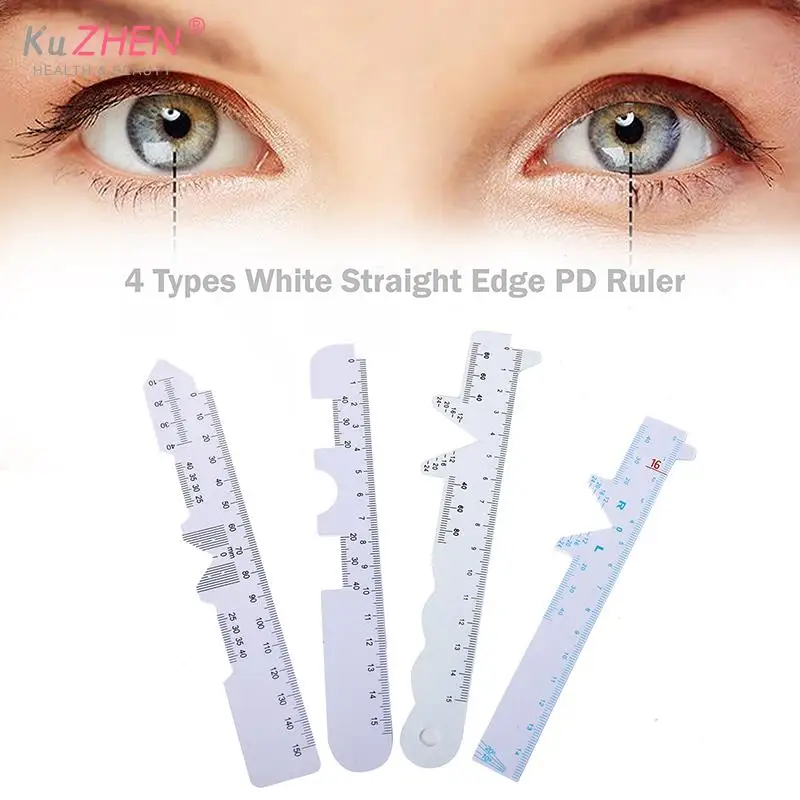 1/4pcs PD Ruler Measure Optical Vernier PD Ruler Pupil Distance Meter Eye Ophthalmic Tool Eye Occluder For Vision Test Eye Care