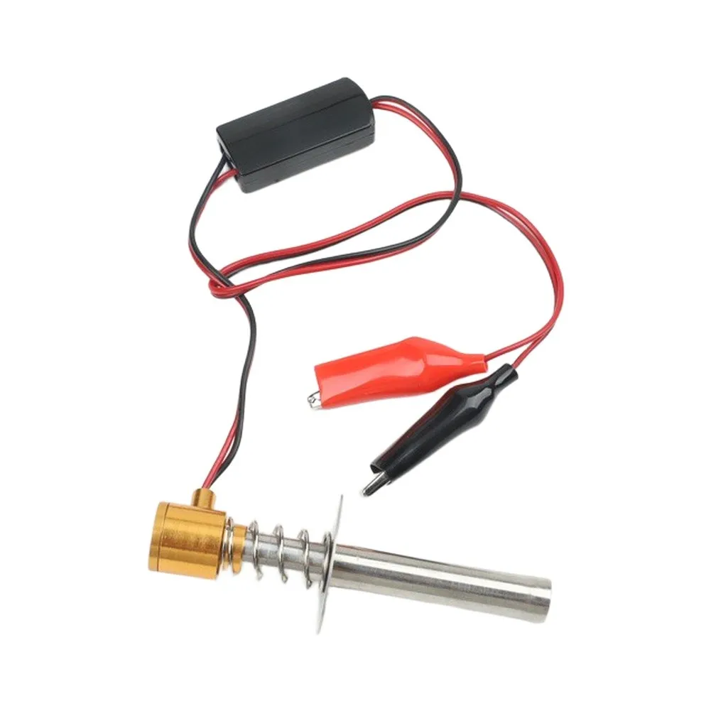Upgraded RC Glow Igniter 6V-24V for Nitro RC Cars Boats with Clip Connector and Indicator Light for Safe Operation