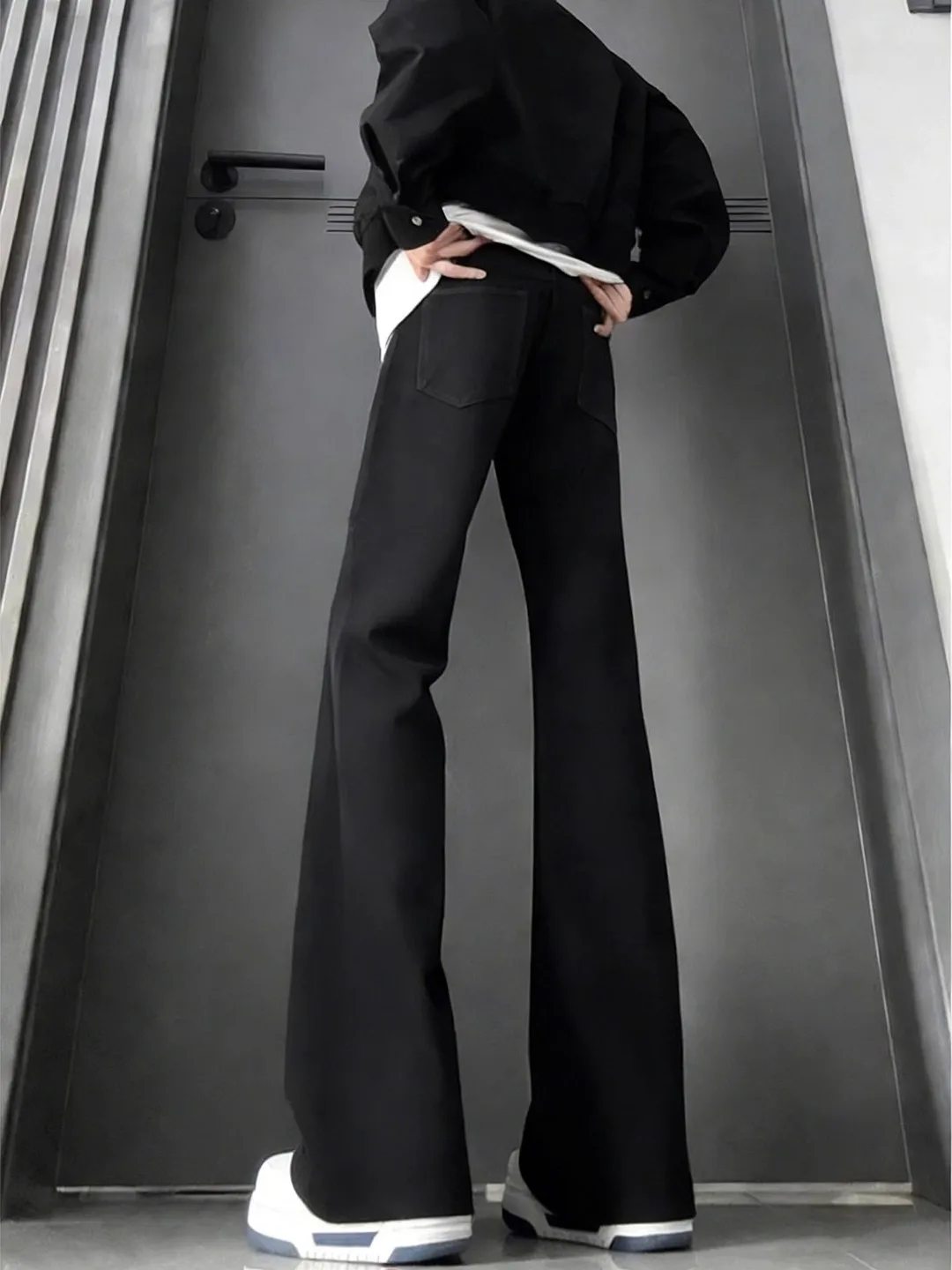 

Мужские джинсы Cleanfit Bla Flared с высокой талией, прямые, зауженные, с подкладкой из флиса, для высоких мужчин