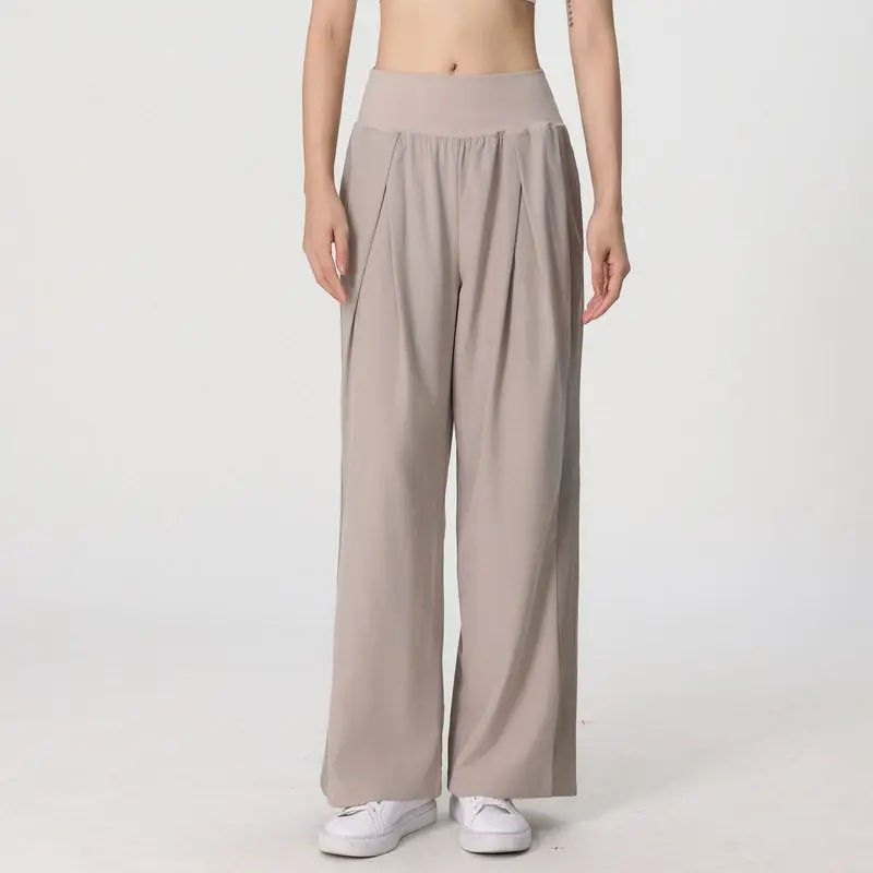 

Women's Loose Straight Leg Running Casual Long Pants Breathable Fitn Training Yoga Outdoor Wear Qui Dry Polyester Spandex
