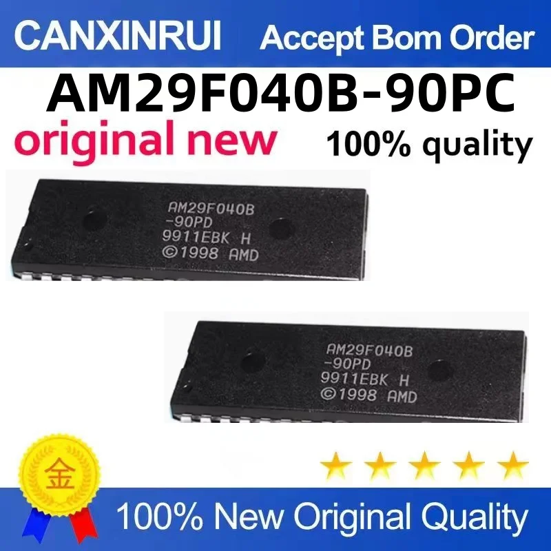 

AM29F040B-90PC DIP-32 Pin In-Line AM29F040B Memory IC is of high quality and high price