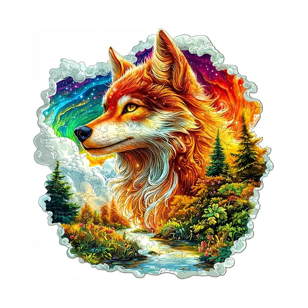 Wooden Animal Jigsaw for Adult Kids Lovely Sleeping Bear Puzzles Fantasy Creatures for Decoration Unique Wood Puzzle Toy
