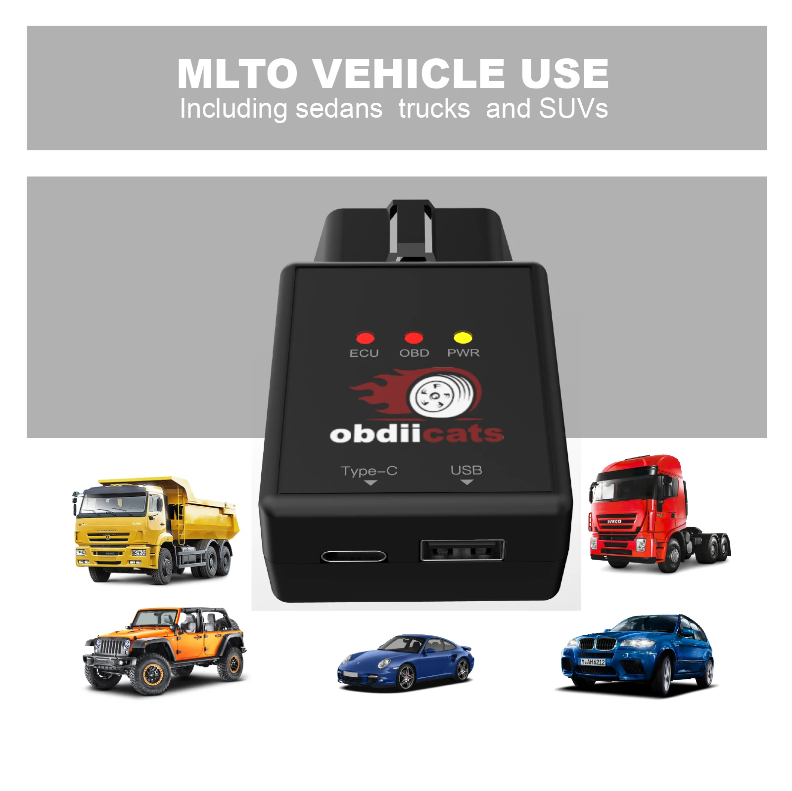 Obdiicats-chip tuning box hk-v3 com porta carregador rápido, aumentar a economia de energia, chip de combustível para carros benzina e diesel