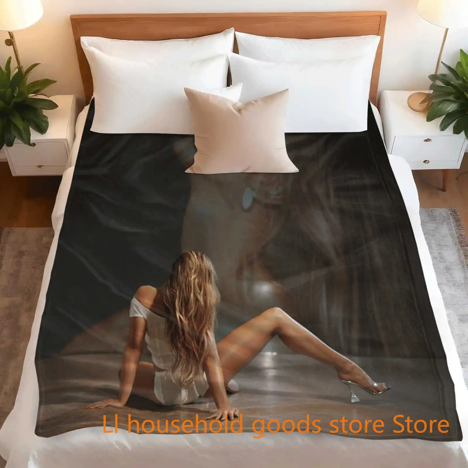 

Pop Singer Tate McRae Potrait Blanket Soft Throw Blanket for Home Bedroom Bed Sofa Travel Cover