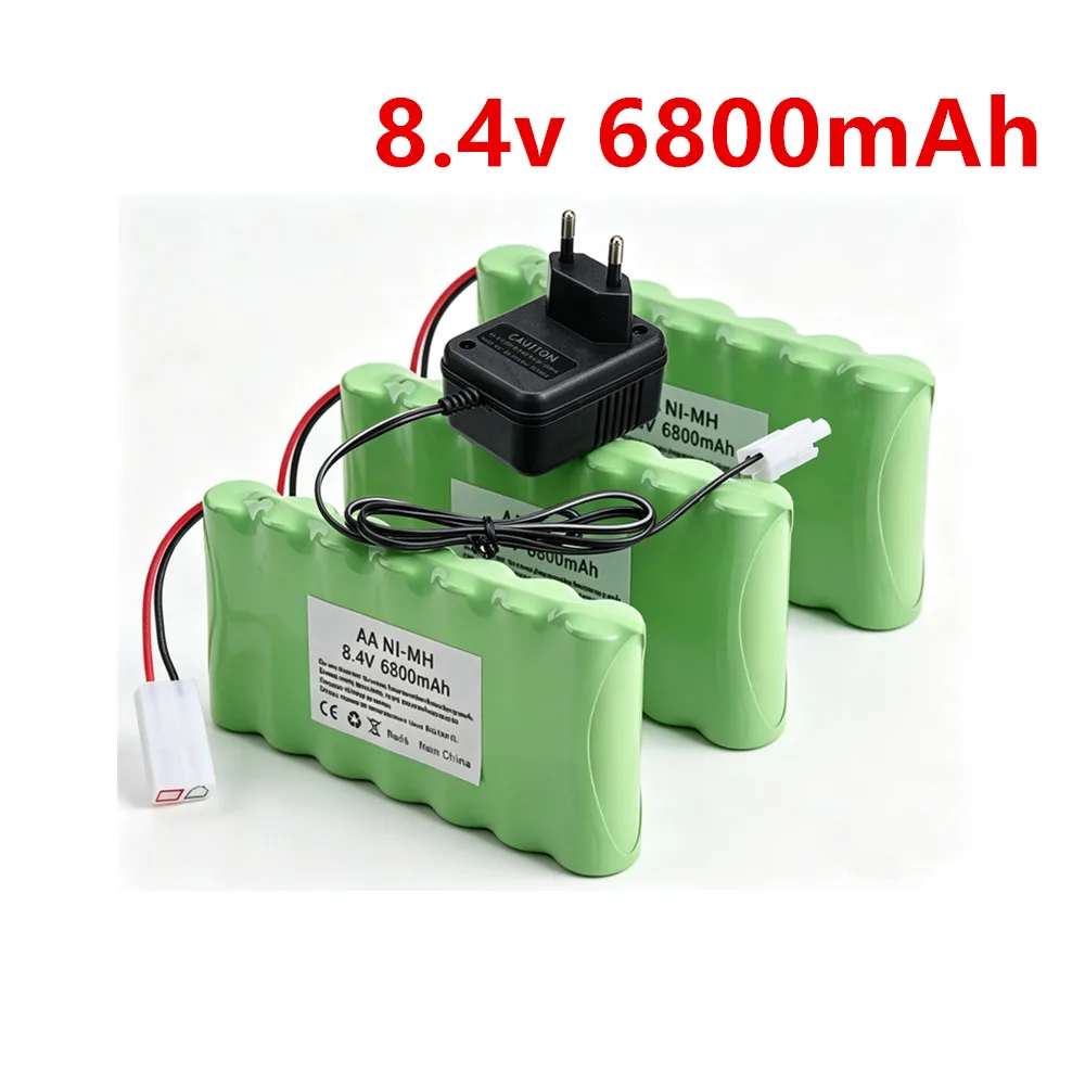 8.4V 6800mah 3000mAh Ni-MH 7*AA Rechargeable Battery For RC Truck/ Rc Racing car/ boat model Toys 8.4 v battery Pack
