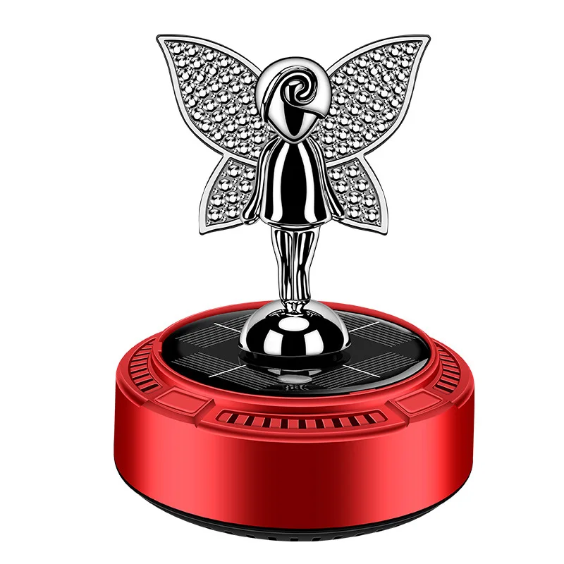 

WW22 car aromatherapy light sense rotation solar rotating seat ornament car perfume