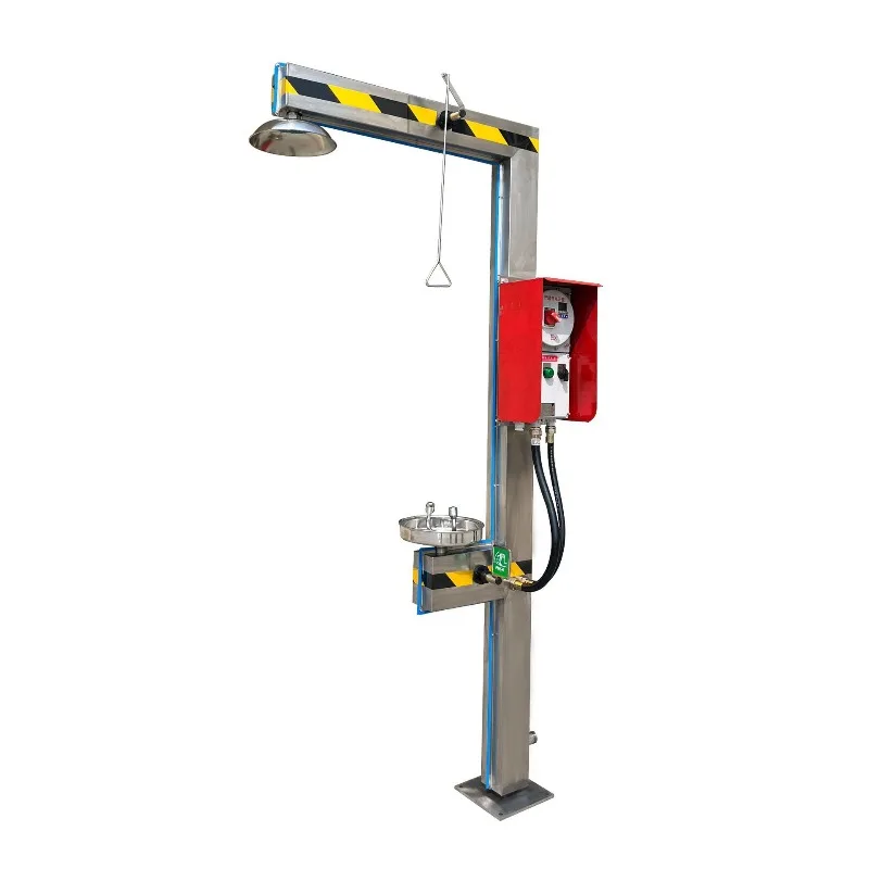 

304 stainless steel explosion-proof electric tracing eye wash device emergency shower eye wash device