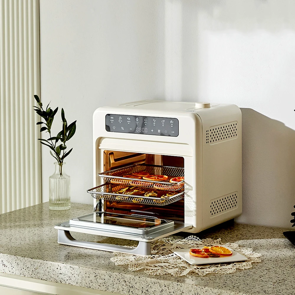 مقلاة هوائية رقمية من الفولاذ المقاوم للصدأ 304 بسعة 16 لتر