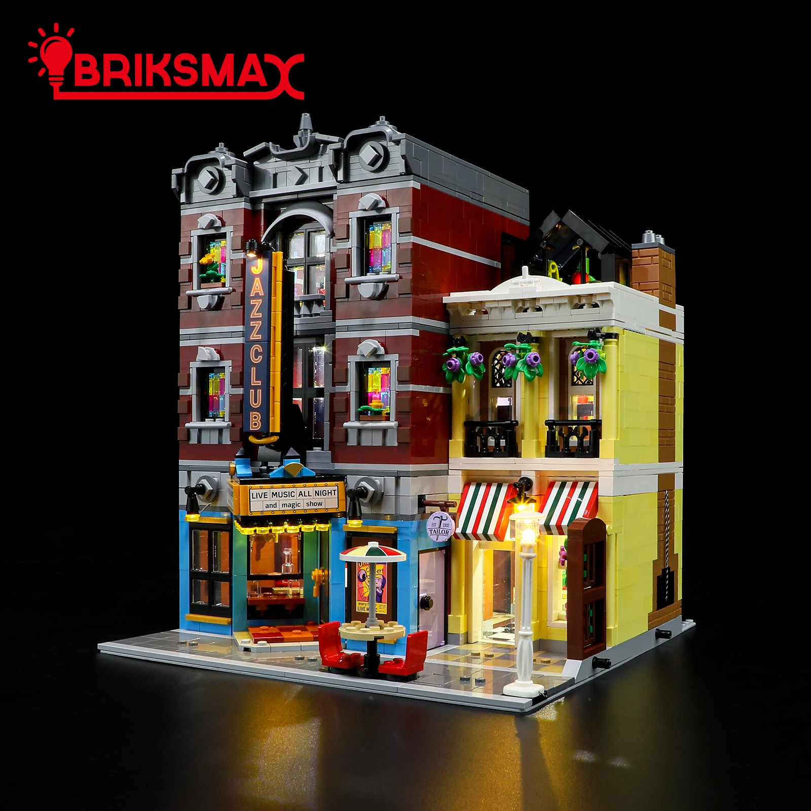 BriksMax LED Light Kit for 10312 Jazz Club Building Blocks Set (NOT Include Model) Toys for Children