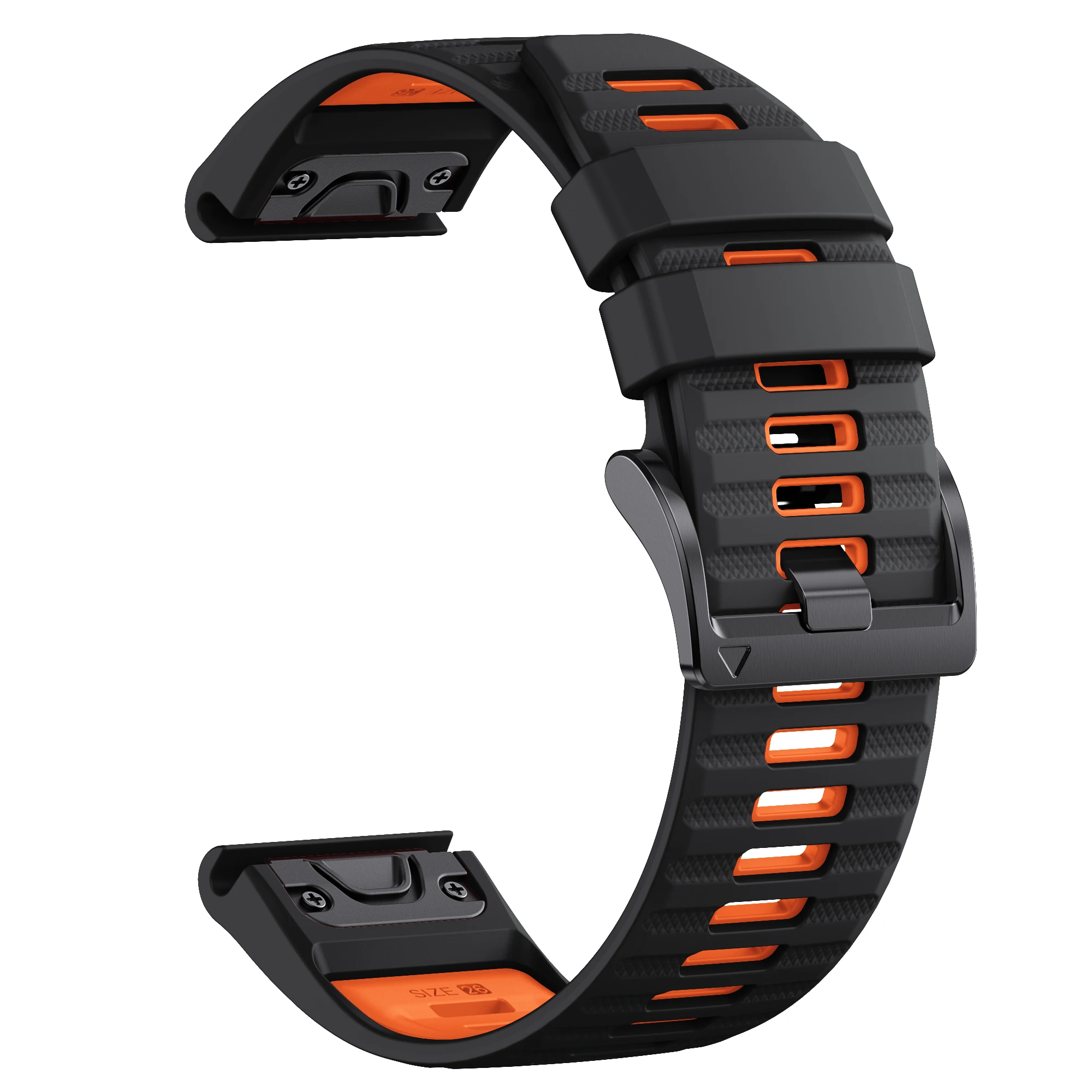 22/26 mm Silikon-Uhrenarmband für Garmin Fenix 6X 6 Pro 7X 7 8X8. Ersetzen Sie das Uhrenarmband durch Silikon