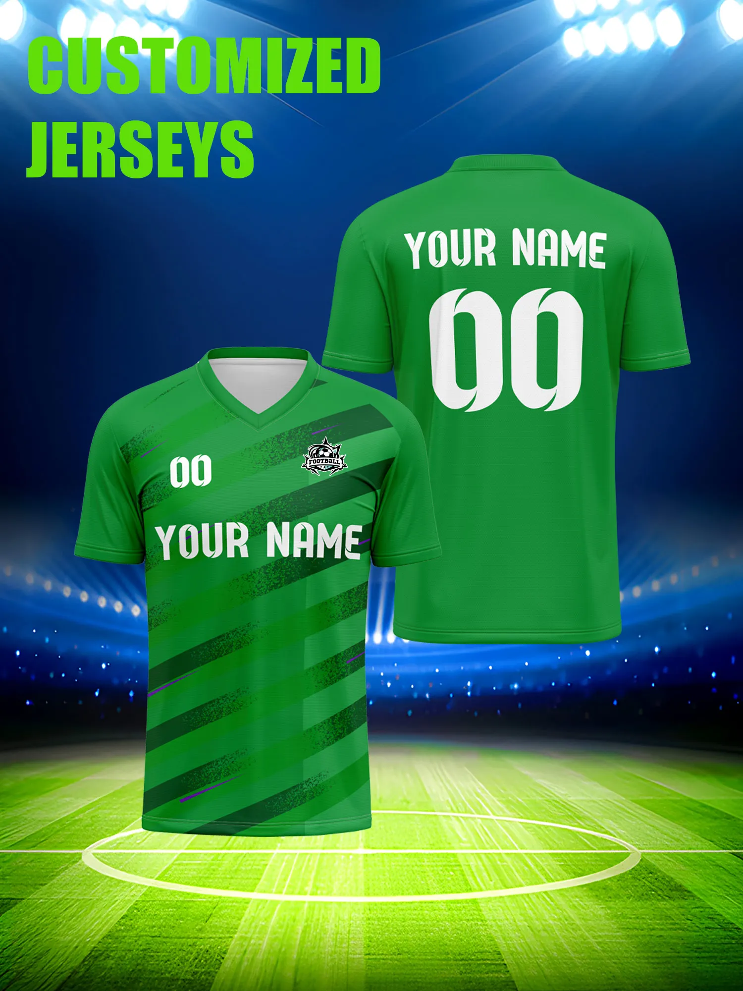 

Спортивная футболка унисекс с V-образным вырезом для взрослых и детей, с индивидуальным именем и номером, быстросохнущая, модная, с сублимационной печатью, 2026 год