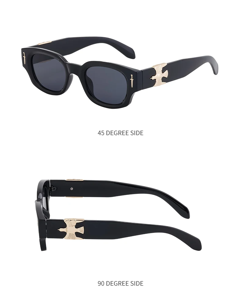 Punk Soaring Eagle Sonnenbrille Herren 2026 Luxusmarke Designer Mode Rechteckige Sonnenbrille für Damen Steampunk Shades Eyewear – Detail 12