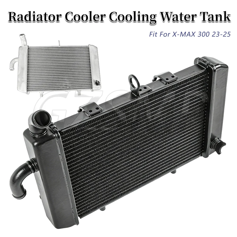 Motorcycle Accessories Cooling Water Cooler Radiator Fit For YAMAHA X-MAX 300 2023-2025 Radiator Cooler Cooling Water Tank