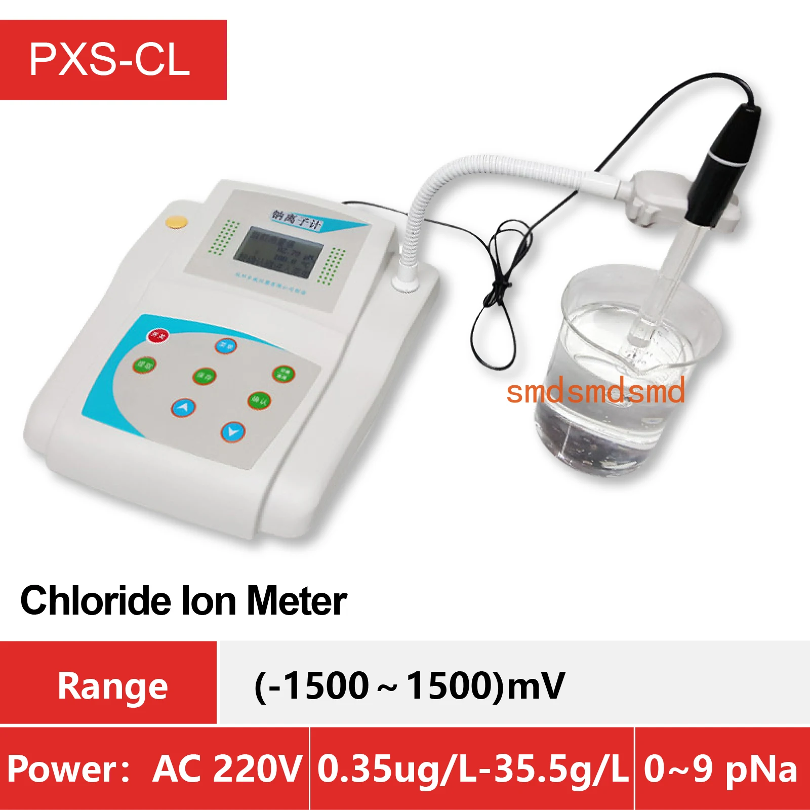 DWS-51 Benchtop Sodium Ion Meter Fluoride Chloride CO2 Ion Concentration Analyzer Sodium Chloride Tester