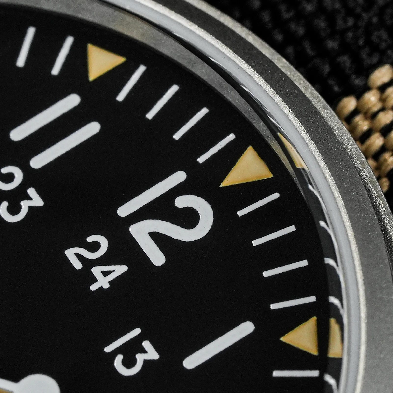 Militado ML07 خمر ساعات كوارتز ميوتا سوبر 2035 حركة الياقوت أو K1 مضيئة 36 مللي متر مقاوم للماء المجال الساعات رجل الهدايا