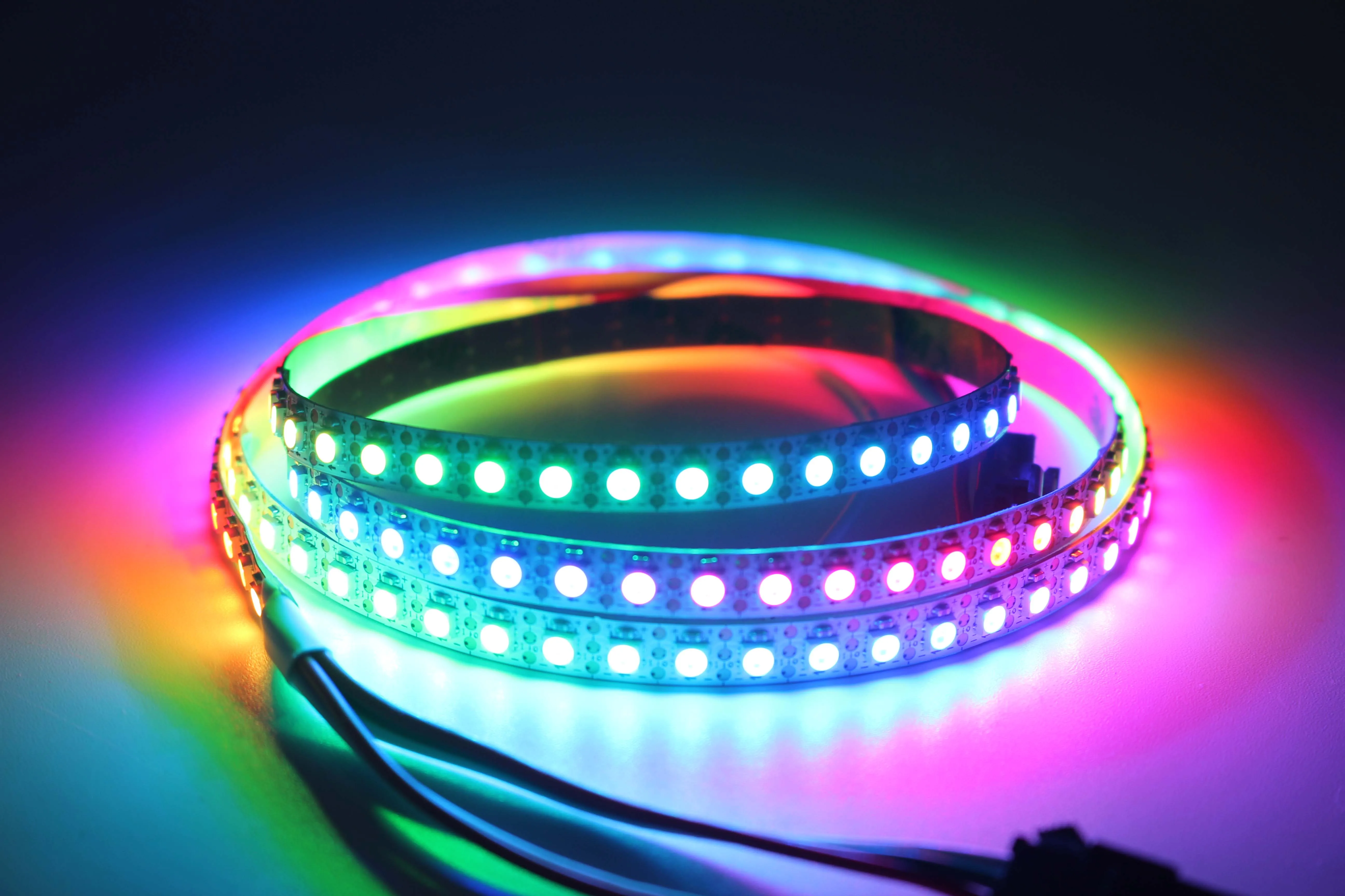 WS2812B listwy RGB Led światło 60 diod Led 144 diody Led 4mm 5mm 8mm szerokość PCB SK6812 doprowadziły światła 3535 5050 indywidualnie adresowane