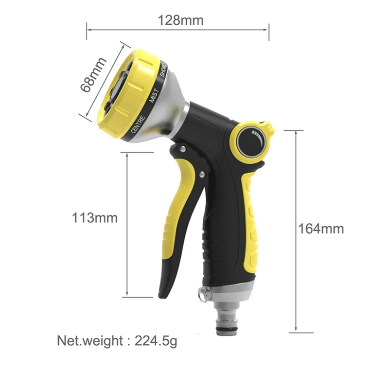 2X Garden Water Hose Nozzle For Karcher,Pressure Car Wash Hose With Spray Garden Watering Pipe Tube Sprinkle Water Hose