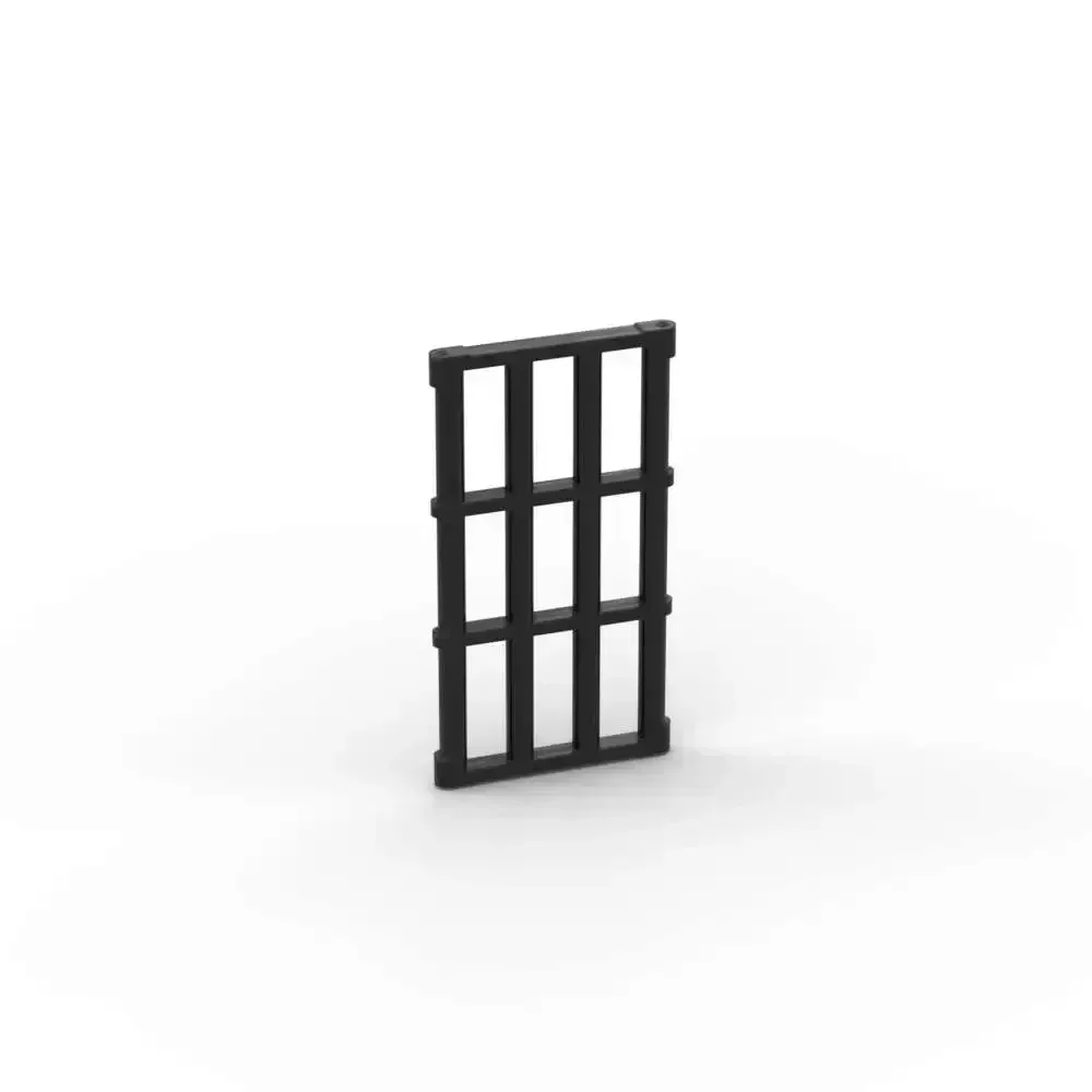 MOC 10PCS Part 92589 Bar 1x4x6 Building Blocks Kit Door Window Grille With End Bricks Particle Assemble Toys Birthday Kids Gifts