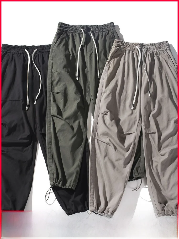 

Ameika 3D Folded Trousers Men's Straight Leg Wide Leg Workwear Pants Autumn New Sle Casual Loose Fit Comfortable Breathable