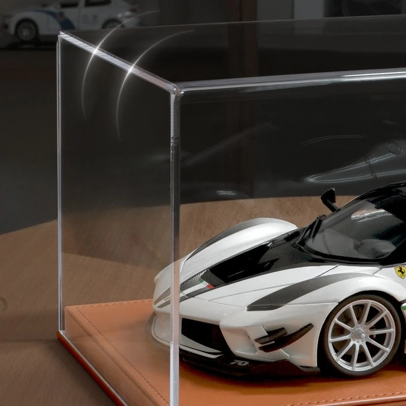 Acrylic Display Box with Light for 1:24 Alloy Car Model Simulation Car Collection Ornaments Dustproof Storage Box Home Decor