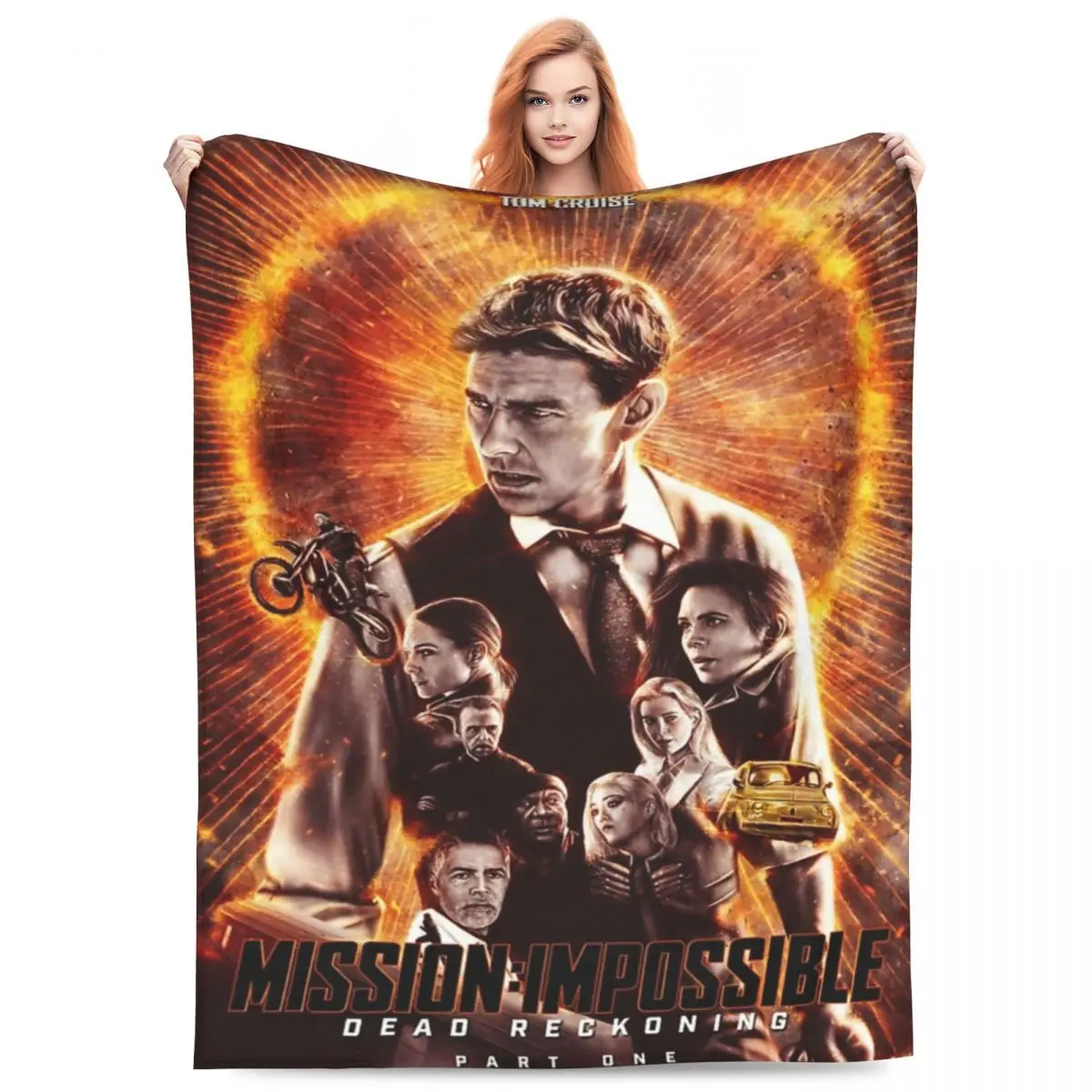 Throw Blanket Mission Impossible Dead Reckoning Part One Alternative Micro Fleece Blanket Portable For Sofa AntiPilling Blanket