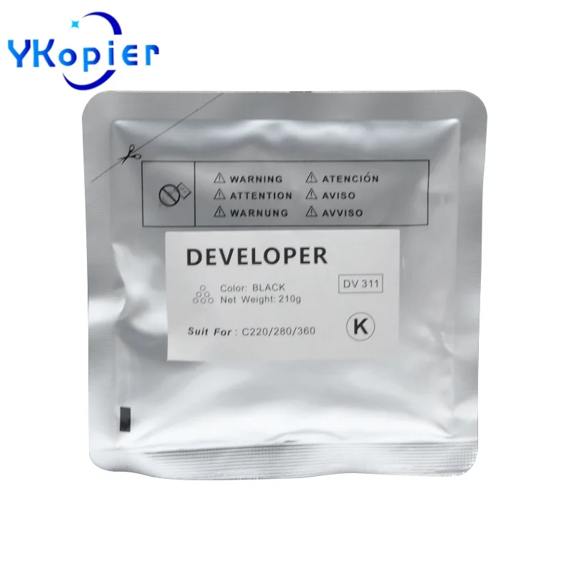 

DV311 Black 210G Developer Powder For Konica Minolta Bizhub BHC220 BHC280 BHC360 BH C220 C280 C360 Developer